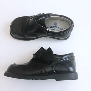 Boys Designer Black Leather Shoe Spain 25 / 8 8.5